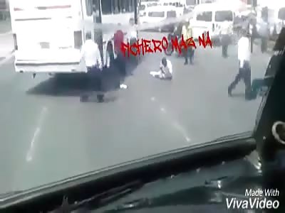 Kicked thief in the face