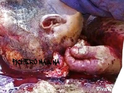 black with shattered face