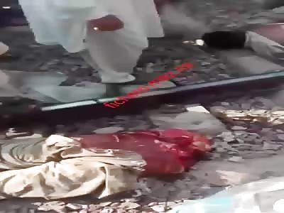 Man split in two by train