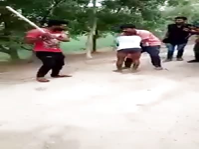 A boy is handpicked and beaten