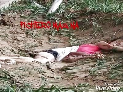 Woman crushed by huge truck stood like pancake