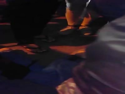 Thief dying after being hit