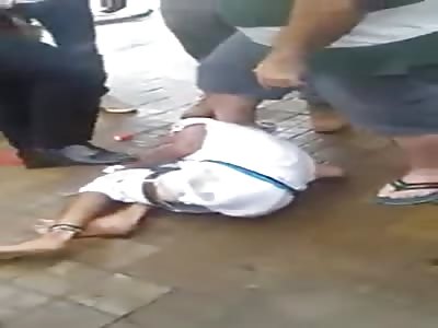 They stomp on the head