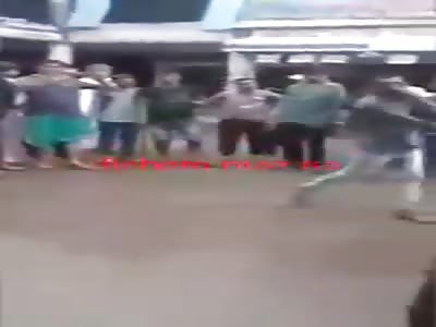 MUSLIMS BEATEN FOR EATING COW