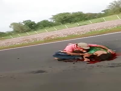 His wife dies and he is updating his facebook status