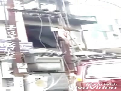 He died electrocuted and hung