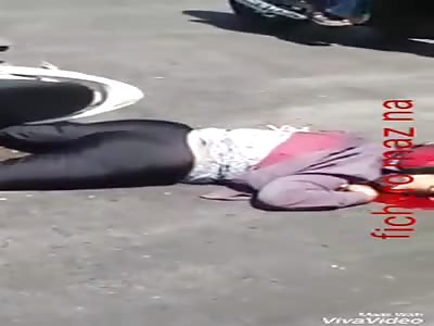 Woman's ass up and face crushed