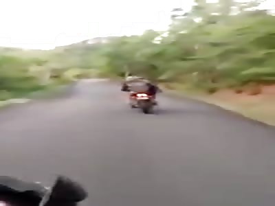 Playing with the bike