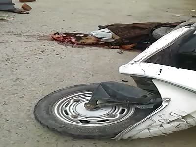 Accident by tractore