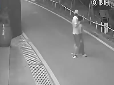 Dramatic moment boy rescued after being held at knifepoint 