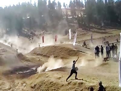 PHOTOGRAPHER WHO IS ROLLED BY A BIKER