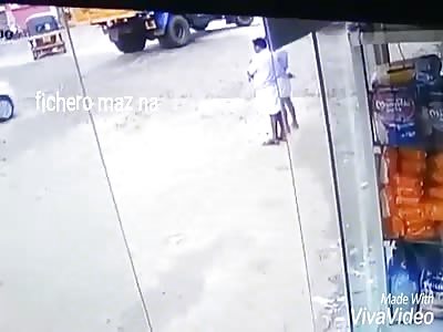 Run over by careless