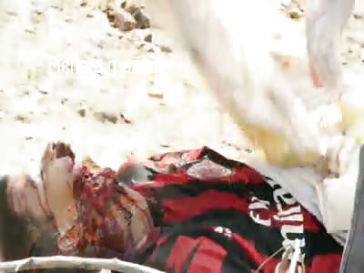 WITH OPEN MOUTH: man is found with face disfigured