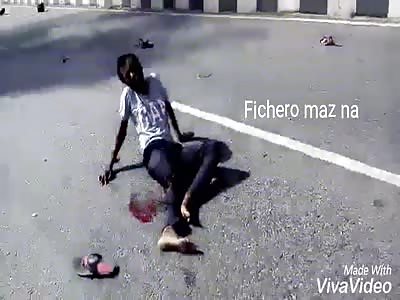 ACCIDENT: terrible car accident leaves many injured on the asphalt