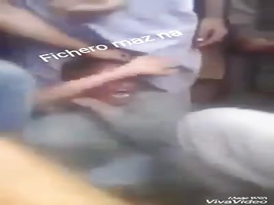 MAN BATTLEED BY INFIDEL