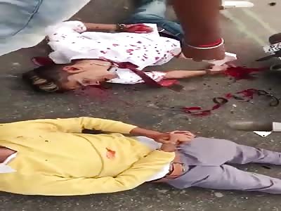 ACCIDENT: men agonize after suffering an accident