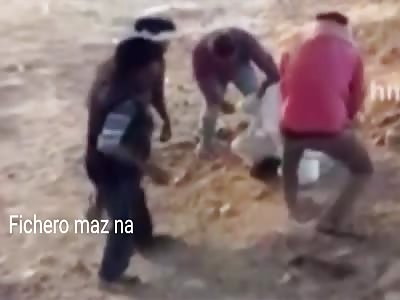 man beaten by wife's family