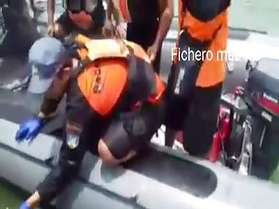 BODY OF THE DROUGHT MAN IS DRAWN FROM THE RIVER