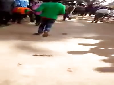 MAN AGONIZING AFTER SUFFERING ACCIDENT