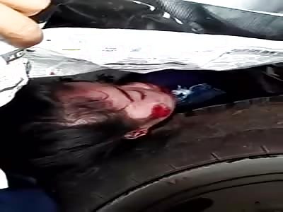 Sad Scene: Father and Little son Crushed by Truck