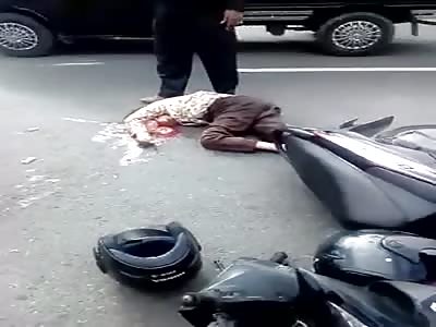 MAN WITH DESTROYED HEAD