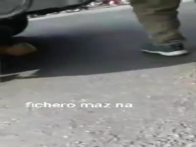 motorcyclist killed under bus