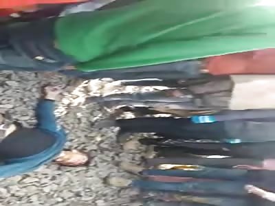 DEAD MAN NEXT TO THE TRAIN TRACKS IN APPARENT SUICIDE