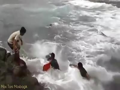 BODY OF WOMEN DRAWN FROM THE SEA