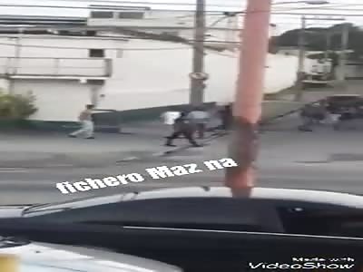 Man Fatally Hit Sent Flying over Car in the Air 