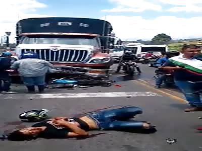 ACCIDENT OF MOTORCYCLIST