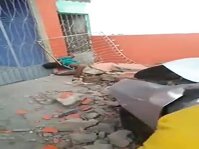 TERRIBLE ACCIDENT LEAVES DEAD AND A DESTROYED WALL