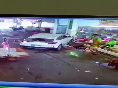 DRIVER LOSES CONTROL