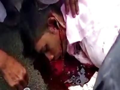 MAN AGONIZES ON THE FLOOR