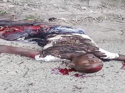 A guerrilla was going to put a motor pump and it exploded while he was