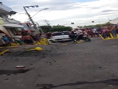 MAN HIT AFTER CAUSING ACCIDENT