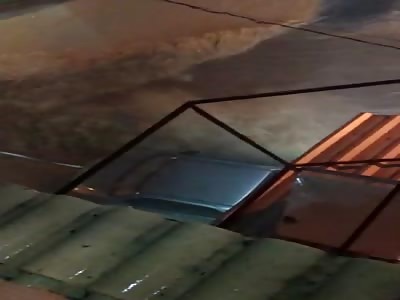 MAN IS TAKEN BY THE WATER CURRENT