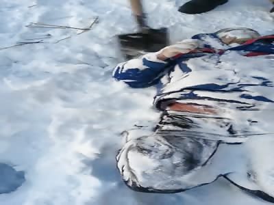 BODY OF MAN FROZEN IN RUSSIA