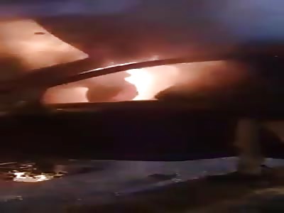 Man Burning Alive Trapped in a Car Due to Drunk Driving