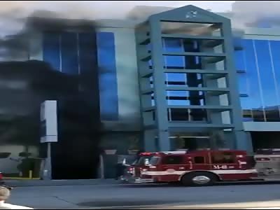 MAN IS WARNING TO FIND HIMSELF IN FIRE