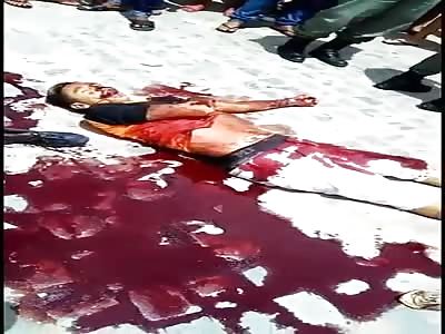 Men agonizing after shots