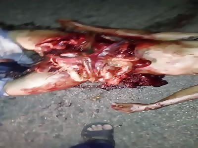 Thug on a Motorcycle Turned Into Street Pizza