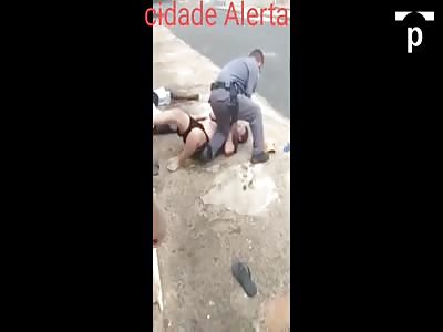 POLICE APPLIES PUNISHMENT TO LADRON