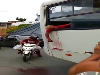 NEW: THIS is why you Keep your Head INSIDE of the Bus! 