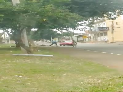 man brutally beaten with sticks