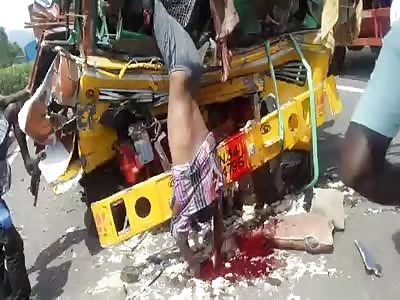 Horrific scene Accident