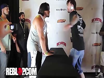 Brutal Slap Contest Knockout!