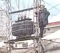 Old Man Climbed On Pole In A State Of Intoxication, Electrocuted With Explosion, Seriously Scorched.