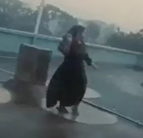 Chick Dancing in Rain Struck by Lightening 