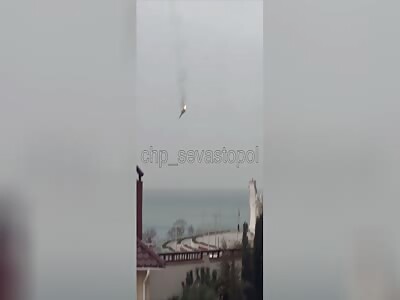 RUSSIAN AIR DEFENCE SHOT DOWN THEIR SU-27 IN CRIMEA 