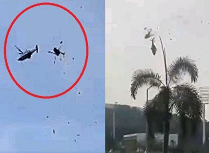 Helicopters Collapse Video: 10 Killed After 2 Military Choppers Collide In Lumut
